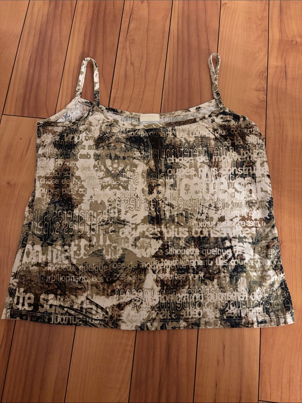Vintage 725 Originals Y2K Abstract Graphic Camisole Tank Top